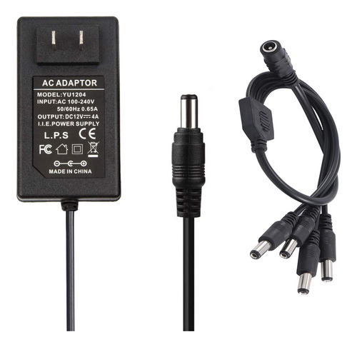 Adaptador De Corriente 12v 4a, Coolm Ac 100-240v 50/60hz A D