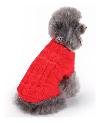 Decena Sweter Tejido Para Perro Y Gato S Colores Variados