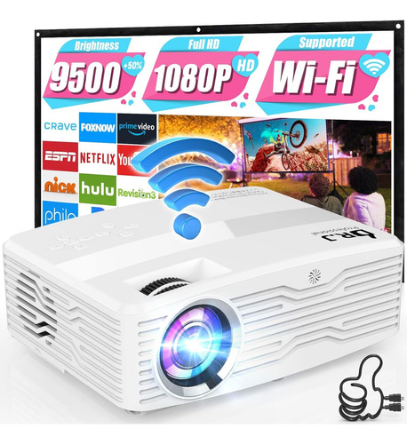 Proyector Proyector Portátil Full Hd 1080p Con Wifi