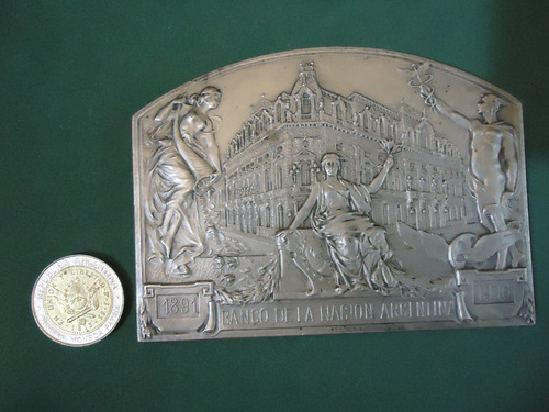 Medalla Del Banco Nación 1891-1916 Grande ( Cv )