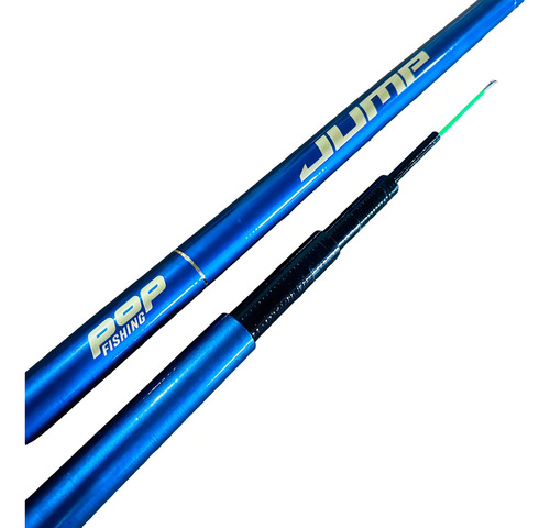 2 Vara Telescópica Gomo Longo Jump 3mt Cor Azul