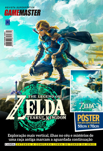 Superpôster Game Master - Zelda: Tears Of The Kingdom - Arte A+B+C, de Editora Europa. Editorial Editora Europa, capa mole em português, 2022