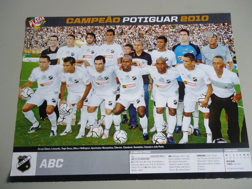 Abc - Fortaleza - Poster Dupla Face Campeões 2010 (Usado)