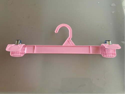 Gancho Para Ropa Clip Color Rosa 12 Pulgadas. 100 Piezas Rosa