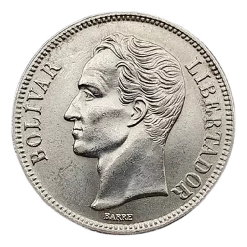 1 Bolivar Venezuela 1954 Moneda Plata Alto Grado Colección 