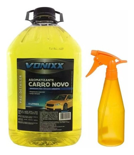 Aromatizante Cheirinho Carro Novo 5l Vonixx Com Borrifador