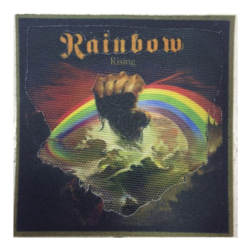 Patch 3d Aveludado Banda Heavy Metal Rainbow  Rising