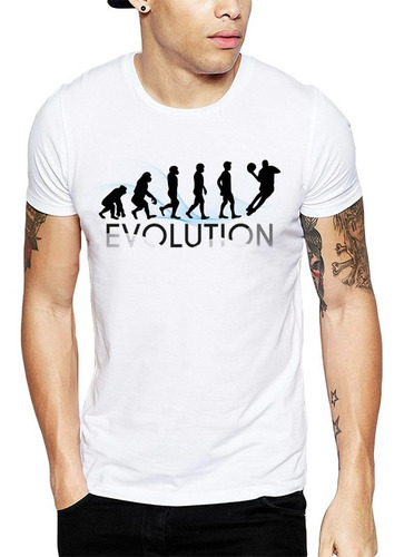 Polera Evolution Hándbol Blanca