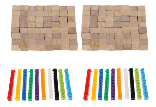 2cm Math Cubes Maths 10 Colores + Cuadrados Ladrillos Maths