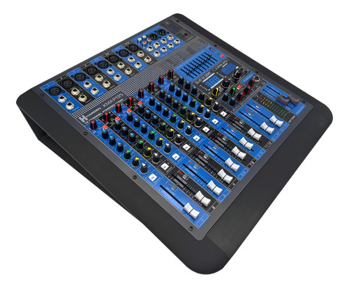Mezcladora Amplificada Kmx-p125 12ch Bluetooth Usb 1000w Rms