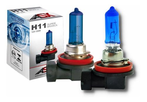 Imagem 3 de 7 de Lâmpada H11 H7 4500k 55w 3 Pares 12v Super Branco