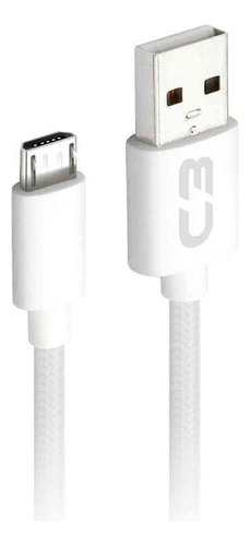 Cabo Usb-micro Usb C3plus 1m Branco Android Usb-micro 2 Amp