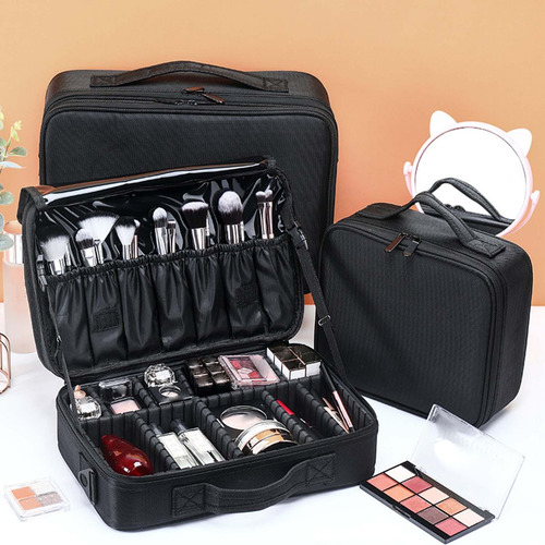 Bolsa De Maquillaje Cosmético Impermeable Capas Para