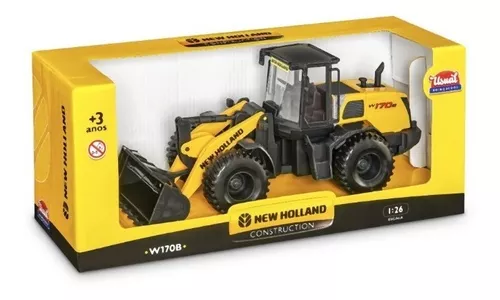 Brinquedo Trator New Holland C/Carreta Iveco 589 Usal Plastic