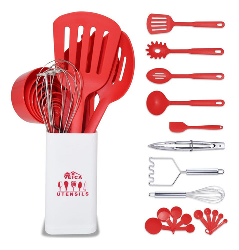 Juego De Utensilios De Cocina, 19 Piezas, Utensilios De Coci