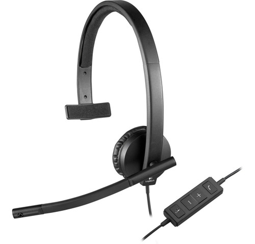 Imagen 1 de 8 de Auricular Logitech Mono + Mic H570e Skype Zoom H570e Pc Mac