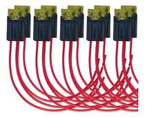Comprar 10 X Porta Fusível 2,5mm Com Fusível Lâmina 20a