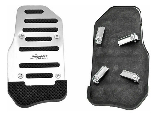 Pedaleira Aplique Pedal Freio Acelerador Em Inox Universal