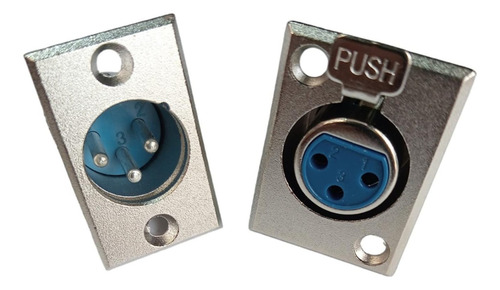 Conectores Para Xlr Dmx Canon Metalicos Machos O Hembras 1 Hembra 1 Macho
