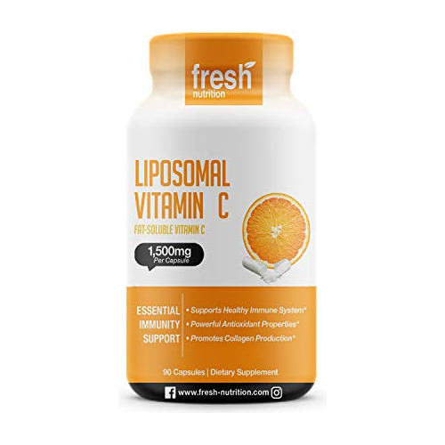 Vitamina Liposomal C - La Única 1500 Mg Por Cápsula Dftc4