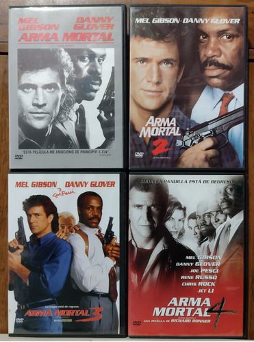 Arma Mortal Lethal Weapon 4 Películas Dvd Mel Gibson 