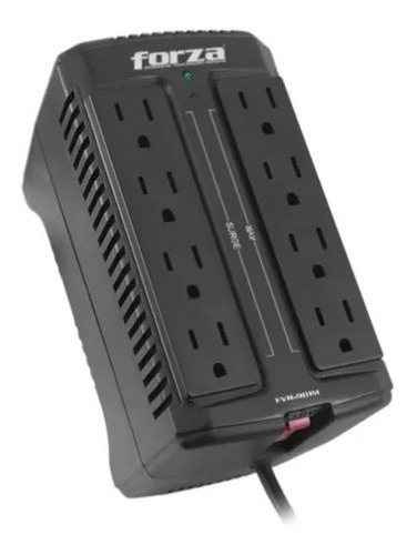 Regulador Forza Fvr-901m 900va/450w 8 Contactos Color Negro