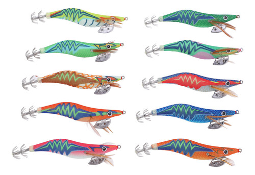 Señuelos De Pesca Artificiales Para Calamar, Cebos 3d Realis