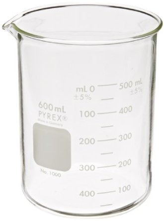 Corning Pyrex 1000-600 Cristal 600 Ml Graduado Baja Formular