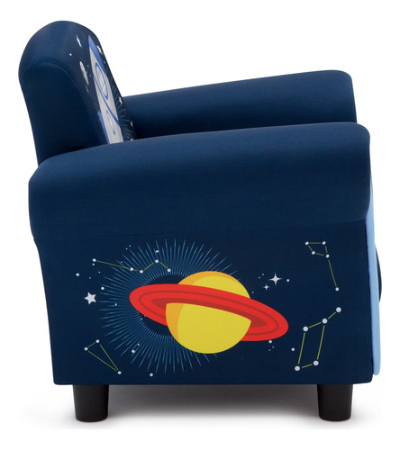 Silla Tapizada Para Niños Space Adventures Color Azul
