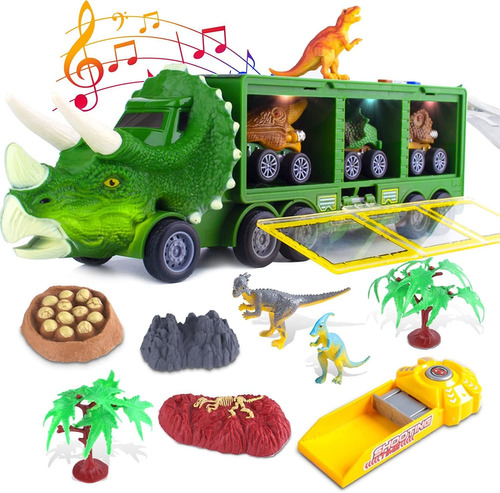 Conjunto De Transporte De Camión De Juguete Dinosaurio Model