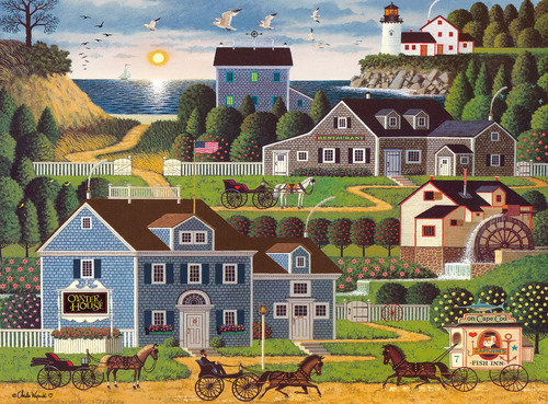 Rompecabezas Buffalo Games Charles Wysocki Sunset Bay 1000p
