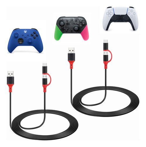 Compatible Con Xbox - Weishan Paquete De 2 Cargadores Para .