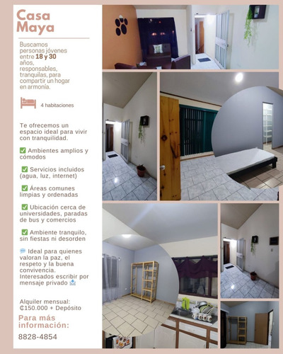 Buscamos Roomies Tranquilos (18-30 Años) Estudiante O Joven Independiente, Casa Compartida, Segura Y Con Buen Ambiente.