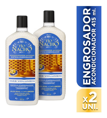 Tío Nacho Acondicionador Engrosador 415ml X 2 Unidades