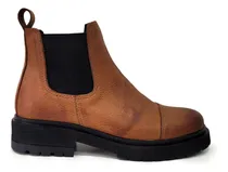 Comprar Botas Mujer De Cuero Botinetas Caña Media Base Febo Clásicas