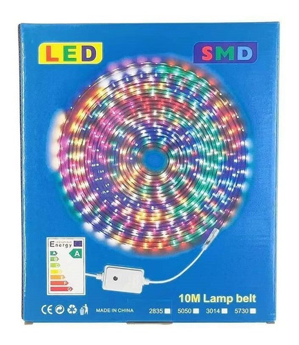 Tira De Luces Led 10 M Rgb Con Control Integrado Dp-1049