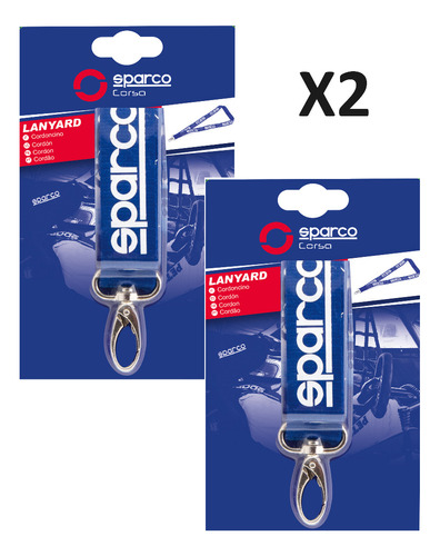 Collar Llavero Lanyard Racing Sparco Modelo Carrera Collar L