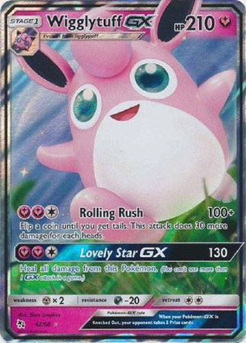 Wigglytuff Gx 42/68 Ultra Raro Pokemon Tcg