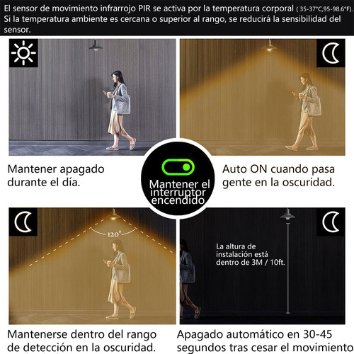 Focos Ahorrador Con Sensor De Movimiento Luz Led 9w 3pcs E27