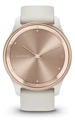 Smartwatch Vivomove Trend Garmin Reloj Analogico Hibrido Color del bisel Rosa oro con correa beige
