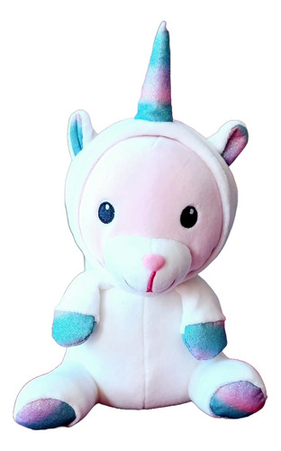 Peluche Osita Sentada Con Disfraz De Unicornio