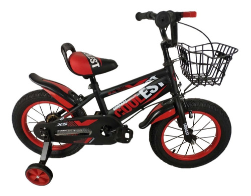 Bicicleta De Niños Roja 12 - Canasto Y Rueditas