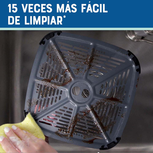 Freidora De Aire Digital Oster® Con Capacidad De 9l Ckstaf90 Color Plateado