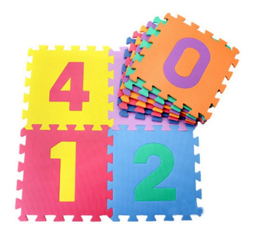 Imagen 5 de 6 de Tapete Foamy Fomi Fomy Letras Numeros Figuras 50 Piezas