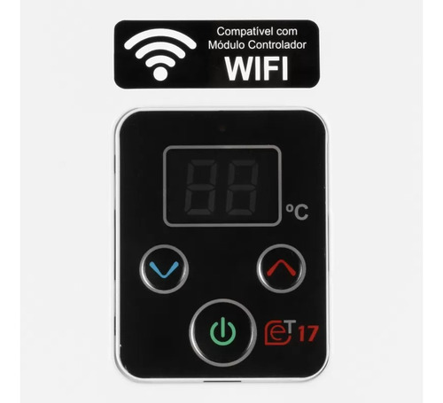 Aquecedor Rinnai Digital E17 A Gás Glp 17l Com Timer