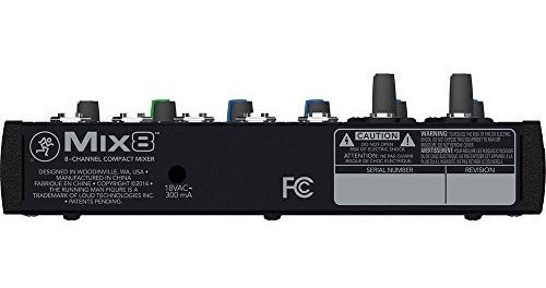 Mix Serie Mezclador Compacto 8 Canal Audio Monoprice 3 Pie