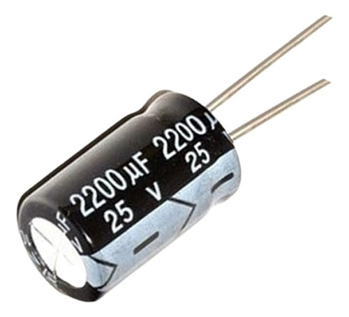 10 Condensadores 25v 2200uf Electrolitico 105° Grados