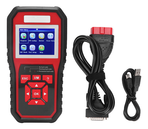 Scanner Kw850 Obd2 Eobd, Leitor De Código De Carro, Testador