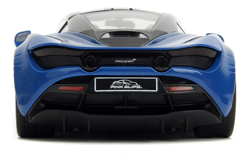 Auto Fundido A Presión Pink Slips W2 Mclaren 720s Azul Color