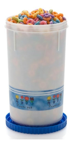 Duo Toper Decorado Alto/medio Tapa Resistente (2.6 L-900ml)a